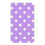 Polka Dots - White on Bright Lavender Violet Memory Card Reader (Rectangular)
