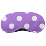 Polka Dots - White on Bright Lavender Violet Sleeping Mask