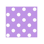 Polka Dots - White on Bright Lavender Violet Greeting Card 5  x 7 