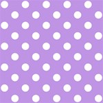 Polka Dots - White on Bright Lavender Violet ScrapBook Page 12  x 12 