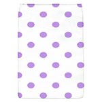 Polka Dots - Bright Lavender Violet on White Removable Flap Cover (S)