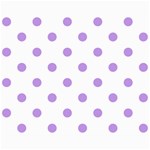 Polka Dots - Bright Lavender Violet on White Collage 8  x 10 
