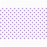 Polka Dots - Bright Lavender Violet on White Collage 12  x 18 