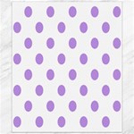 Polka Dots - Bright Lavender Violet on White Canvas 20  x 24 