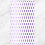 Polka Dots - Bright Lavender Violet on White Canvas 40  x 72 