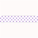 Polka Dots - Bright Lavender Violet on White Small Bar Mat
