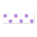 Polka Dots - Bright Lavender Violet on White Sticker (Bumper)