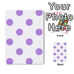 Polka Dots - Bright Lavender Violet on White Multi-purpose Cards (Rectangle)