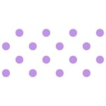 Polka Dots - Bright Lavender Violet on White YOU ARE INVITED 3D Greeting Card (8x4)
