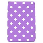 Polka Dots - White on Lavender Violet Removable Flap Cover (L)