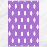 Polka Dots - White on Lavender Violet Canvas 20  x 30 