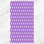 Polka Dots - White on Lavender Violet Canvas 40  x 72 