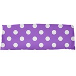 Polka Dots - White on Lavender Violet Body Pillow Case Dakimakura (Two Sides)