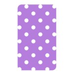 Polka Dots - White on Lavender Violet Memory Card Reader (Rectangular)
