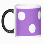 Polka Dots - White on Lavender Violet Morph Mug