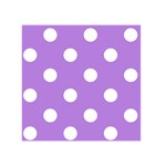 Polka Dots - White on Lavender Violet Greeting Card 5  x 7 
