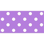 Polka Dots - White on Lavender Violet YOU ARE INVITED 3D Greeting Card (8x4)