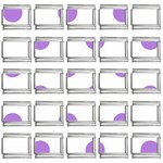 Polka Dots - Lavender Violet on White 9mm Italian Charm (25 pack)