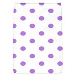 Polka Dots - Lavender Violet on White Removable Flap Cover (S)