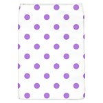 Polka Dots - Lavender Violet on White Removable Flap Cover (L)