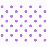 Polka Dots - Lavender Violet on White Collage 8  x 10 