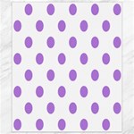 Polka Dots - Lavender Violet on White Canvas 8  x 10 