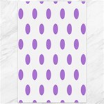 Polka Dots - Lavender Violet on White Canvas 12  x 18 