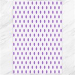 Polka Dots - Lavender Violet on White Canvas 24  x 36 