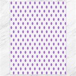 Polka Dots - Lavender Violet on White Canvas 36  x 48 