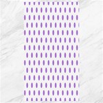 Polka Dots - Lavender Violet on White Canvas 40  x 72 
