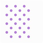 Polka Dots - Lavender Violet on White Small Garden Flag (Two Sides)