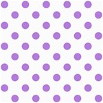 Polka Dots - Lavender Violet on White ScrapBook Page 8  x 8 