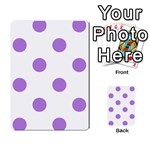 Polka Dots - Lavender Violet on White Multi-purpose Cards (Rectangle)