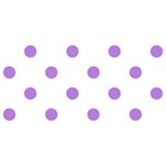 Polka Dots - Lavender Violet on White YOU ARE INVITED 3D Greeting Card (8x4)