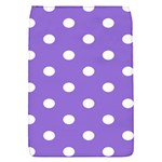 Polka Dots - White on Dark Pastel Purple Removable Flap Cover (S)