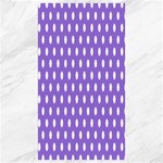 Polka Dots - White on Dark Pastel Purple Canvas 40  x 72 