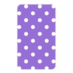 Polka Dots - White on Dark Pastel Purple Memory Card Reader (Rectangular)