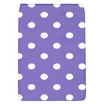 Polka Dots - White on Ube Violet Removable Flap Cover (S)