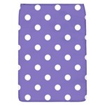 Polka Dots - White on Ube Violet Removable Flap Cover (L)