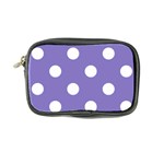 Polka Dots - White on Ube Violet Coin Purse