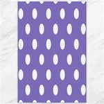 Polka Dots - White on Ube Violet Canvas 12  x 18 
