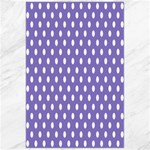 Polka Dots - White on Ube Violet Canvas 24  x 36 