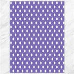 Polka Dots - White on Ube Violet Canvas 36  x 48 