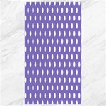 Polka Dots - White on Ube Violet Canvas 40  x 72 