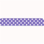 Polka Dots - White on Ube Violet Small Bar Mat
