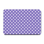 Polka Dots - White on Ube Violet Small Doormat