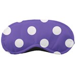 Polka Dots - White on Ube Violet Sleeping Mask