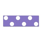 Polka Dots - White on Ube Violet Sticker (Bumper)