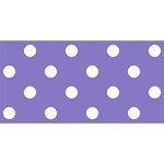 Polka Dots - White on Ube Violet YOU ARE INVITED 3D Greeting Card (8x4)
