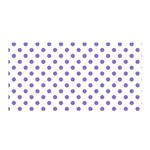 Polka Dots - Ube Violet on White Satin Wrap